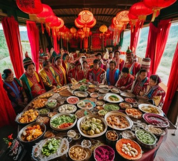 百色婚俗特色，一顿饭传承独特婚庆风情