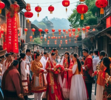 犍为县古韵盎然的红红火火婚礼盛典