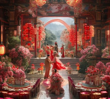 古今交融，浪漫盛宴，中式宴会婚礼策划案