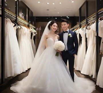 巨客臻雅婚纱礼服定制馆，抖音团购，定制你的浪漫婚礼风采