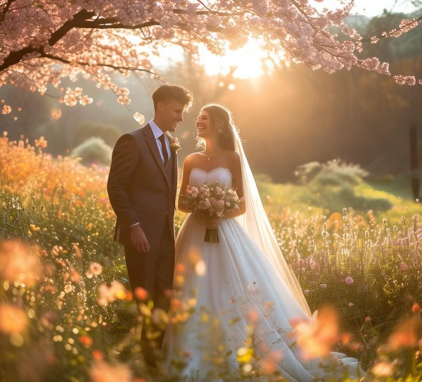 暖阳下的浪漫婚典，暖色婚礼的美好时光,暖阳下的浪漫婚典，暖色婚礼的美好时光,婚纱礼服,第1张