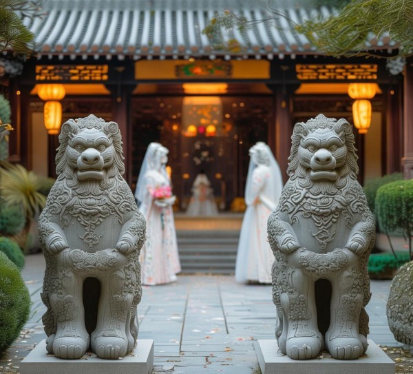 石狮婚服定制，中式婚典的传承与创新之美,石狮婚服定制，中式婚典的传承与创新之美,婚姻,婚礼策划,婚纱礼服,第1张