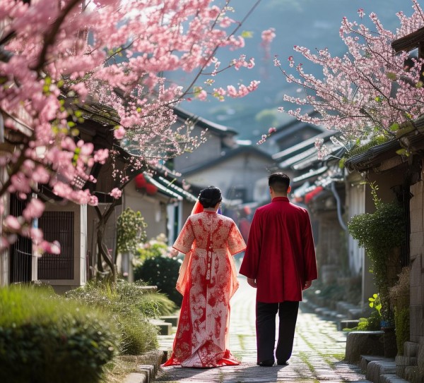 诸暨赵家镇泉畈村，浪漫婚礼习俗的传承之旅,诸暨赵家镇泉畈村，浪漫婚礼习俗的传承之旅,婚姻,浪漫,象征,第1张